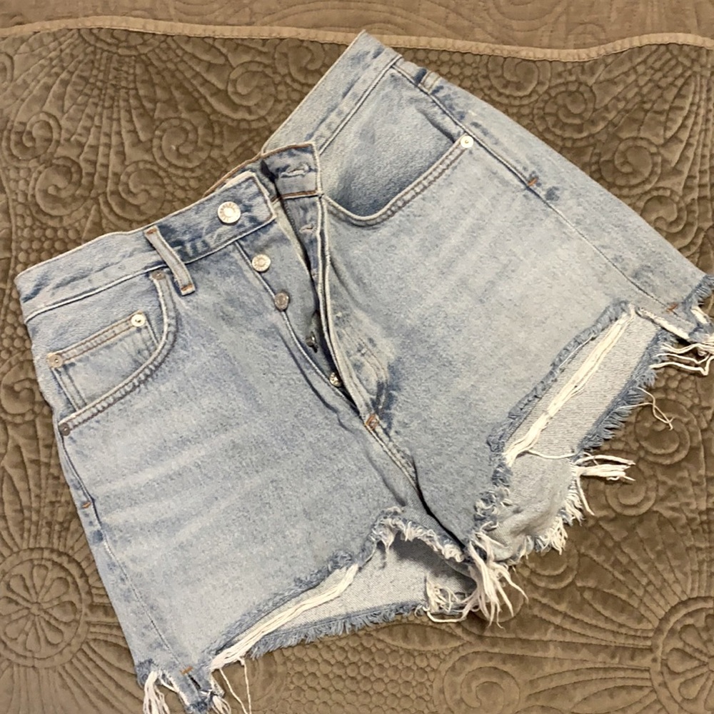 AGOLDE HIGHRISE SHORTS SIZE 27 DEE SHORTS